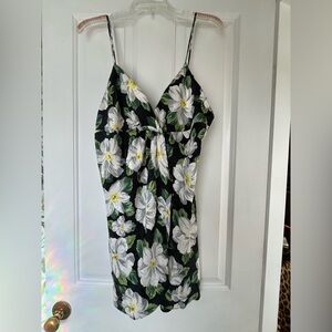 Vintage Etienne Floral Shirt Spaghetti Strap Nightie